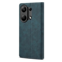 Lenuo Leather flipové pouzdro pro Xiaomi Redmi Note 13 Pro, modrá