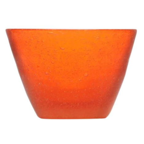 Miska kulatá skleněná MEMENTO oranžová 11,5cm