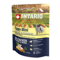 ONTARIO Puppy Mini Chicken & Potatoes & Herbs 0,75 kg