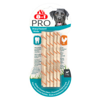 8v1 Pro Dental Twisted Sticks pro malé psy s kuřecím - výhodné balení: 2 x 10 ks
