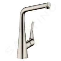 Hansgrohe 73812800 - Dřezová baterie M7114-H320 s výsuvnou sprškou, sBOX, vzhled nerezu