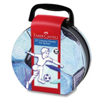 Dětské fixy Faber-Castell Connector fotbal, 33 barev Faber-Castell