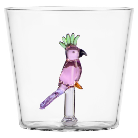 Ichendorf Milano designové sklenice na vodu Talking Trees Tumbler Pink Cockatoo