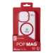 Cellularline POP MAG zadní kryt s MagSafe Apple iPhone 15 Pro čirý/červený