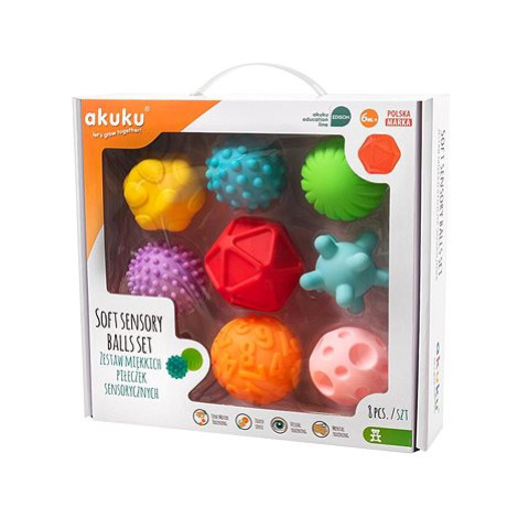 AKUKU sada senzorických míčků barevné 8 ks