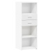 vidaXL Skříň highboard bílá 45 x 42,5 x 124 cm kompozitní dřevo