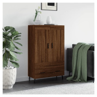 vidaXL Skříň highboard hnědý dub 69,5 x 31 x 115 cm kompozitní dřevo