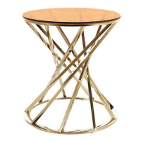 Přístavný stolek UTTOVAO zlatá/jantarová