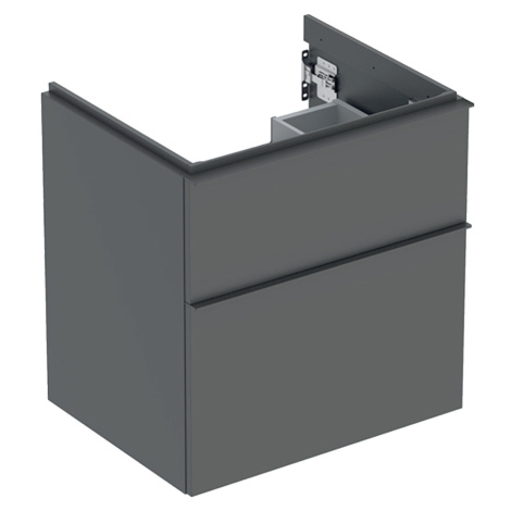 Geberit iCon - Umyvadlová skříňka, 59x62x48 cm, 2 zásuvky, lávová 502.303.JK.1