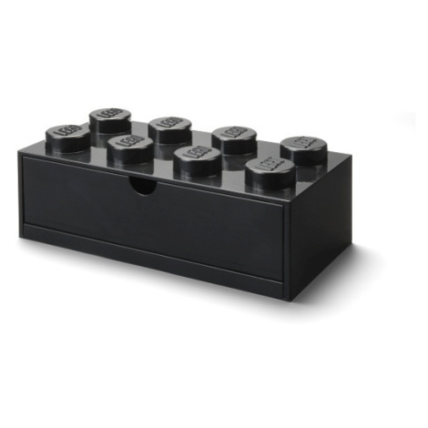 LEGO STORAGE - stolní box 8 se zásuvkou - černá