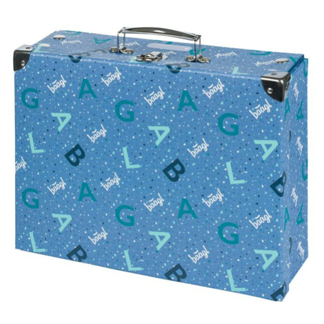 BAAGL Skládací školní kufřík s kováním - modrý