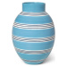 Modrá keramická váza Kähler Design Nuovo, výška 30 cm