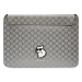 Pouzdro Karl Lagerfeld Sleeve KLCS14SAKHPCG 14" silver Saffiano Monogram Choupette (KLCS14SAKHPC