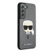 Karl Lagerfeld KLHCS22MSAKHSL hard silikonové pouzdro Samsung Galaxy S22 PLUS 5G silver Saffiano