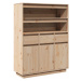 vidaXL Skříň highboard 89x34x116,5 cm masivní borové dřevo