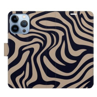 iSaprio Flip pouzdro Zebra Black 02 pro iPhone 13 Pro