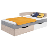 Dětská postel Sigma SI15 Barva korpusu: Bílá/Beton, Varianta Si: Levá