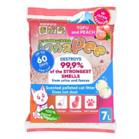 Japan Premium Podestýlka Tofu s přírodní broskví, 7 l