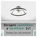 Noaton 16050B Atria, černá, stropní ventilátor se světlem