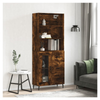 vidaXL Skříň highboard kouřový dub 69,5 x 34 x 180 cm kompozitní dřevo