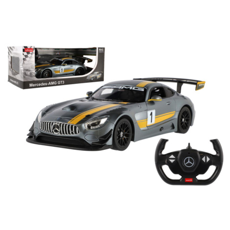 Auto RC Mercedes AMG GT3 RASTAR plast 35cm 2,4GHz na dálk. ovládání na baterie v krabici 44x18x2 Teddies