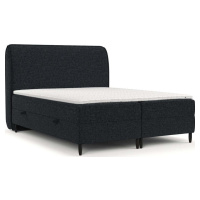 Černá boxspring postel s úložným prostorem 180x200 cm Melba – Maison de Rêve