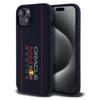 Pouzdro Red Bull Silicone Vertical Logo MagSafe zadní kryt Apple iPhone 15 Navy