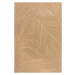 Světle hnědý vlněný koberec Flair Rugs Lino Leaf, 120 x 170 cm