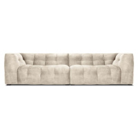 Béžová sametová pohovka Windsor & Co Sofas Vesta, 280 cm