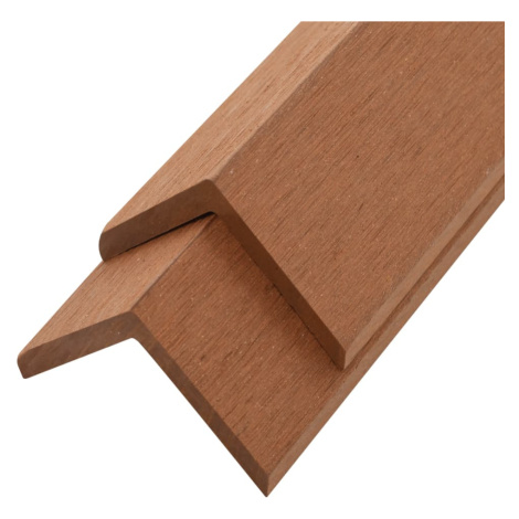 vidaXL Terasové rohové lišty 5 ks WPC 170 cm světle hnědé
