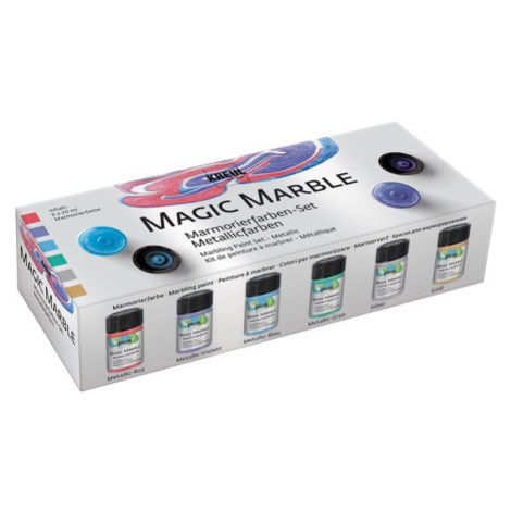 Sada Mramorovací barva Magic Marble metalická 6 × 20 ml KREUL