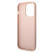 Guess PU Leather Saffiano kryt iPhone 14 Pro růžový