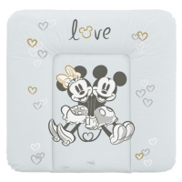 CEBA - Podložka přebalovací měkká na komodu 75x72 Disney Minnie & Mickey Grey