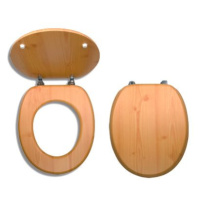 Novaservis Dýhované sedátko z lisovaného dřeva BOROVICE - umělá dýha (WC/BOROVICE) (WC/BOROVICE)