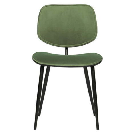 Zelená sametová jídelní židle Jackie – WOOOD