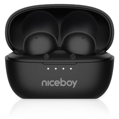 Niceboy Podsie 4 POP - Bezdrátová sluchátka 400 mAh + 2x 40 mAh IPX4 černá podsie-4-pop-black
