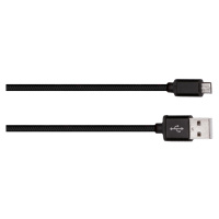 SOLIGHT SSC1402 USB kabel, USB 2.0 A konektor - USB B micro konektor, blistr, 2m