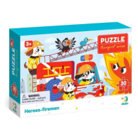 Puzzle Doprava: Hrdinové hasiči 30 dílků