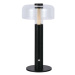 LED Stmívatelná dobíjecí stolní lampa LED/1W/5V 3000K 1800 mAh černá