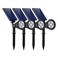 LEDSolar 4 solární venkovní světlo svítidlo do země 4 ks, 4 LED, bezdrátové, iPRO, 1W, studená