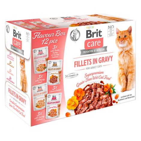 Brit Care Cat Fillets Gravy Flavour box 12 x 85g