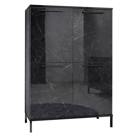 Vitrína Mango 04MN černý mramor BAUMAX