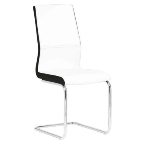 Tempo Kondela Židle NEANA - ekokůže bílá / černá + kupón KONDELA10 na okamžitou slevu 3% (kupón 