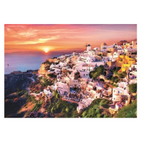 Puzzle Západ slunce nad Santorini, Řecko 1000 dílků