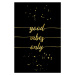 Fotografie Good Vibes Only | Gold, Melanie Viola, 26.7 × 40 cm