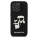 Zadní kryt Karl Lagerfeld 3D Rubber Karl and Choupette pro Apple iPhone 16 Pro Max, black