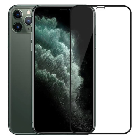 3x 3D tvrzené sklo s rámečkem pro Apple iPhone 11 Pro - černé - 2+1 zdarma