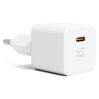 iWant USB-C PD MINI II síťová nabíječka s rychlonabíjením 20W bílá