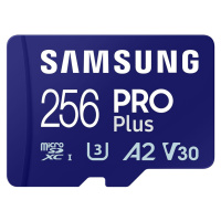 Samsung micro SDXC 256GB PRO Plus + USB adaptér MB-MD256SB/WW Modrá