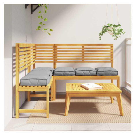 vidaXL Polštář 6 pcs Šedá 40 x 40 x 8 cm Oxford látka